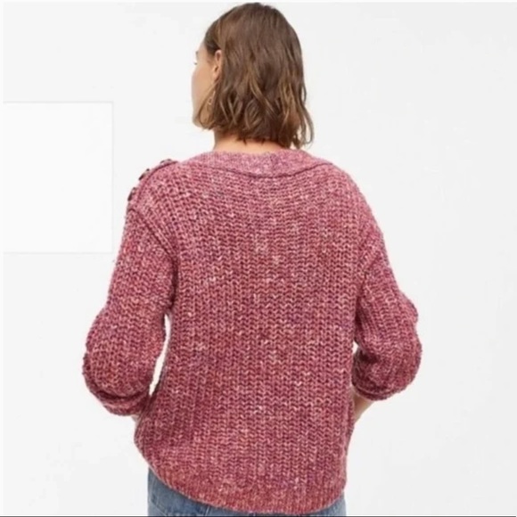 J Crew Multi Color Wool Sweater Chunky Knit Pullover Grandmacore Layer Cozy - Picture 10 of 10